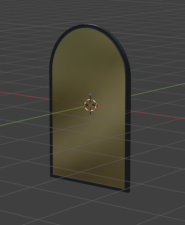 An arched window generated by the CLI